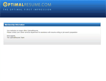 Tablet Screenshot of nmsu.optimalresume.com