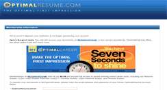 Desktop Screenshot of csinow.optimalresume.com