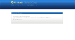 Desktop Screenshot of aiu.optimalresume.com