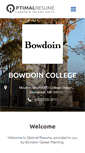 Mobile Screenshot of bowdoin.optimalresume.com