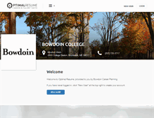 Tablet Screenshot of bowdoin.optimalresume.com
