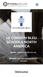 Mobile Screenshot of lecordonbleu.optimalresume.com